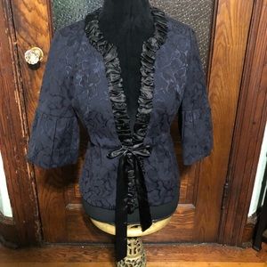 Navy Blue with Black trim